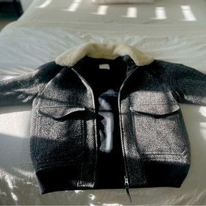 Sandro wool bomber jacket